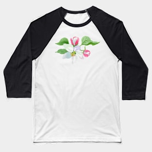 Watercolor Flowers Baseball T-Shirt